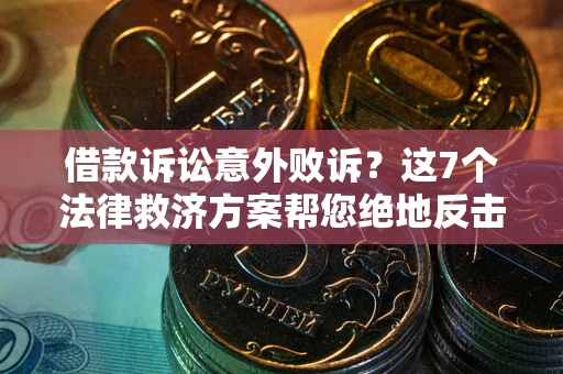 武汉借款诉讼意外败诉？这7个法律救济方案帮您绝地反击！