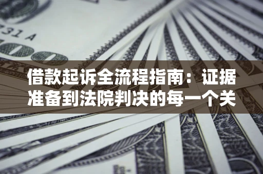 武汉借款起诉全流程指南：证据准备到法院判决的每一个关键步骤