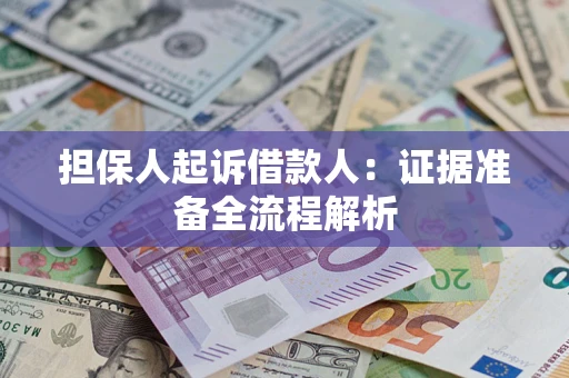 武汉担保人起诉借款人：证据准备全流程解析