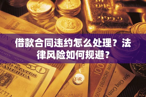 武汉借款合同违约怎么处理？法律风险如何规避？