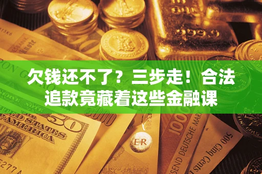 武汉欠钱还不了？三步走！合法追款竟藏着这些金融课